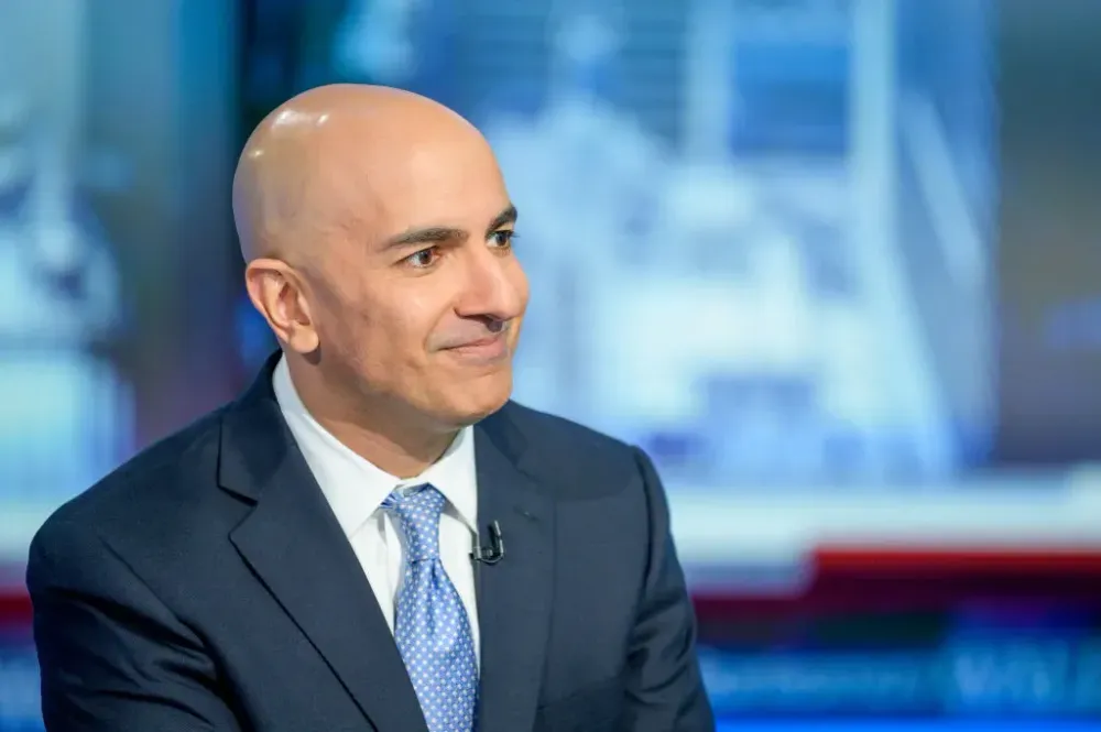 Minneapolis Federal Reserve Bank President Neel Kashkari visits "Maria Bartiromo's Wall Street" at Fox Business Network Studios on October 11, 2019 in New York City. 