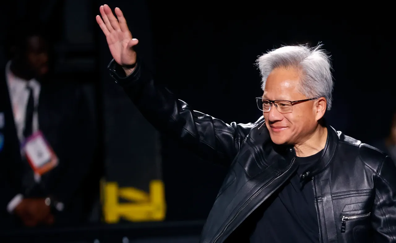 Co-founder and chief executive officer of Nvidia Corp., Jensen Huang attends the 9th edition of the VivaTech trade show at the Parc des Expositions de la Porte de Versailles on June 11, 2025, in Paris.