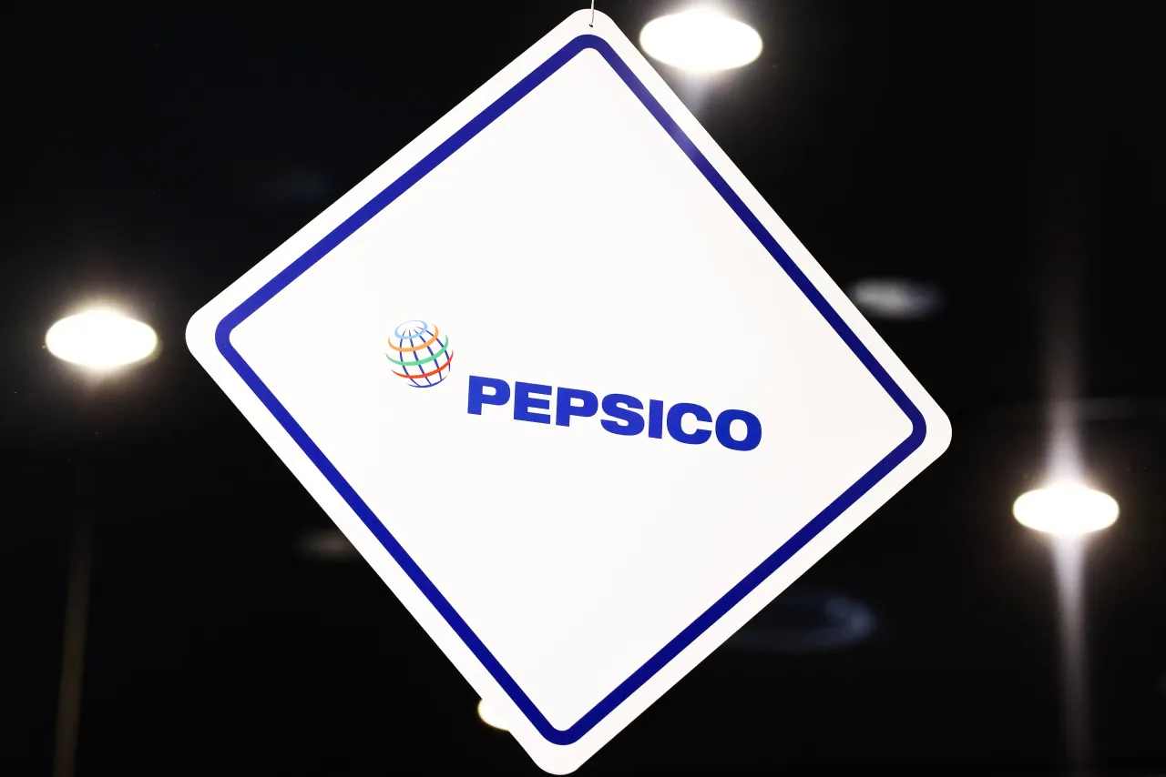 Pepsico logo is seen during the 16th European Economic Congress at the International Congress Centre in Katowice, Poland on May 07, 2024.