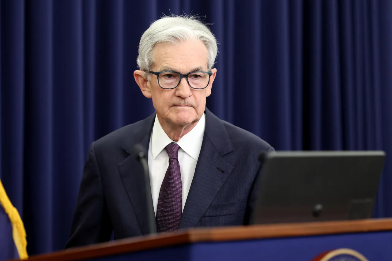 Federal Reserve Board Chairman Jerome Powell holds a news conference following a Federal Open Market Committee meeting on June 18, 2025, in Washington, DC. 
