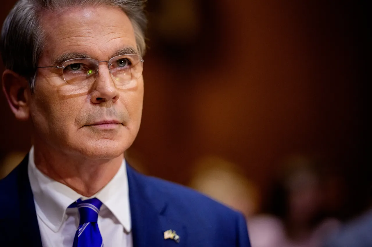 U.S. Treasury Secretary Scott Bessent arrives for a Senate Finance Committee hearing on Capitol Hill on June 12, 2025, in Washington, DC.