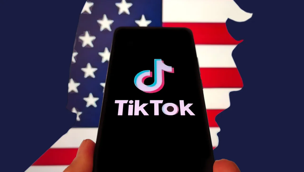 In this photo illustration, logo of TikTok is displayed on a smartphone screen in Shanghai, China. U.S. President Trump on April 4 granted an additional 75-day extension to sell TikTok to a non-Chinese company. 