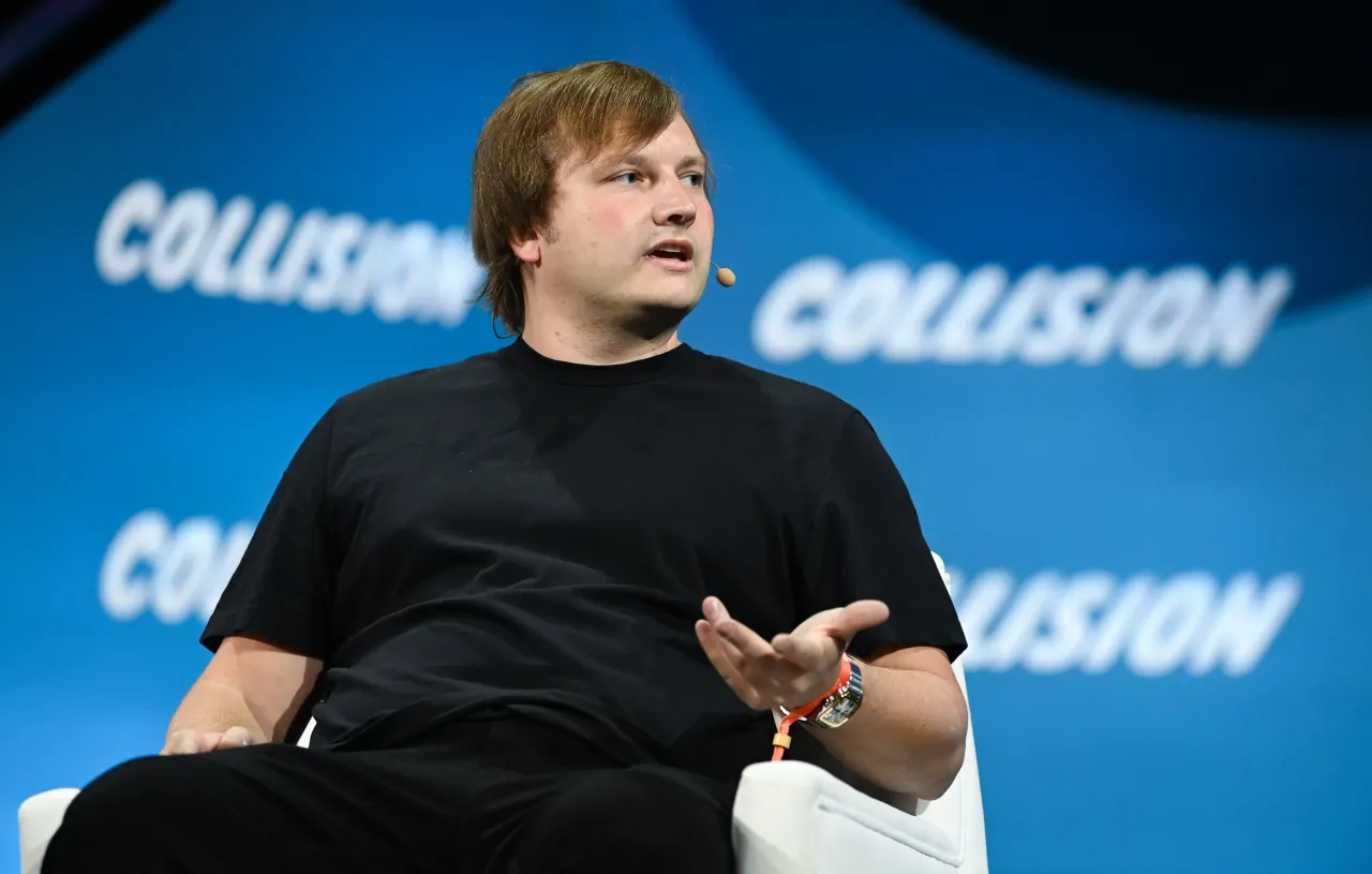 Stani Kulechov, Founder & CEO, Aave, on Crypto Stage during day three of Collision 2022 at Enercare Centre in Toronto, Canada. (Photo By Harry Murphy/Sportsfile for Collision via Getty Images)