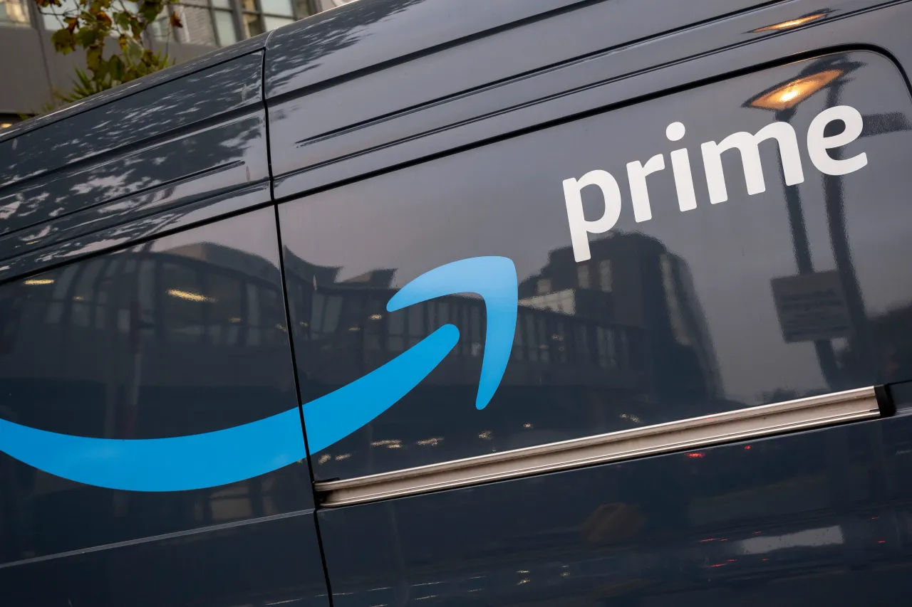 Amazon Prime delivery van on 5th November 2024 in London, United Kingdom.  (Photo by Mike Kemp/In Pictures via Getty Images)