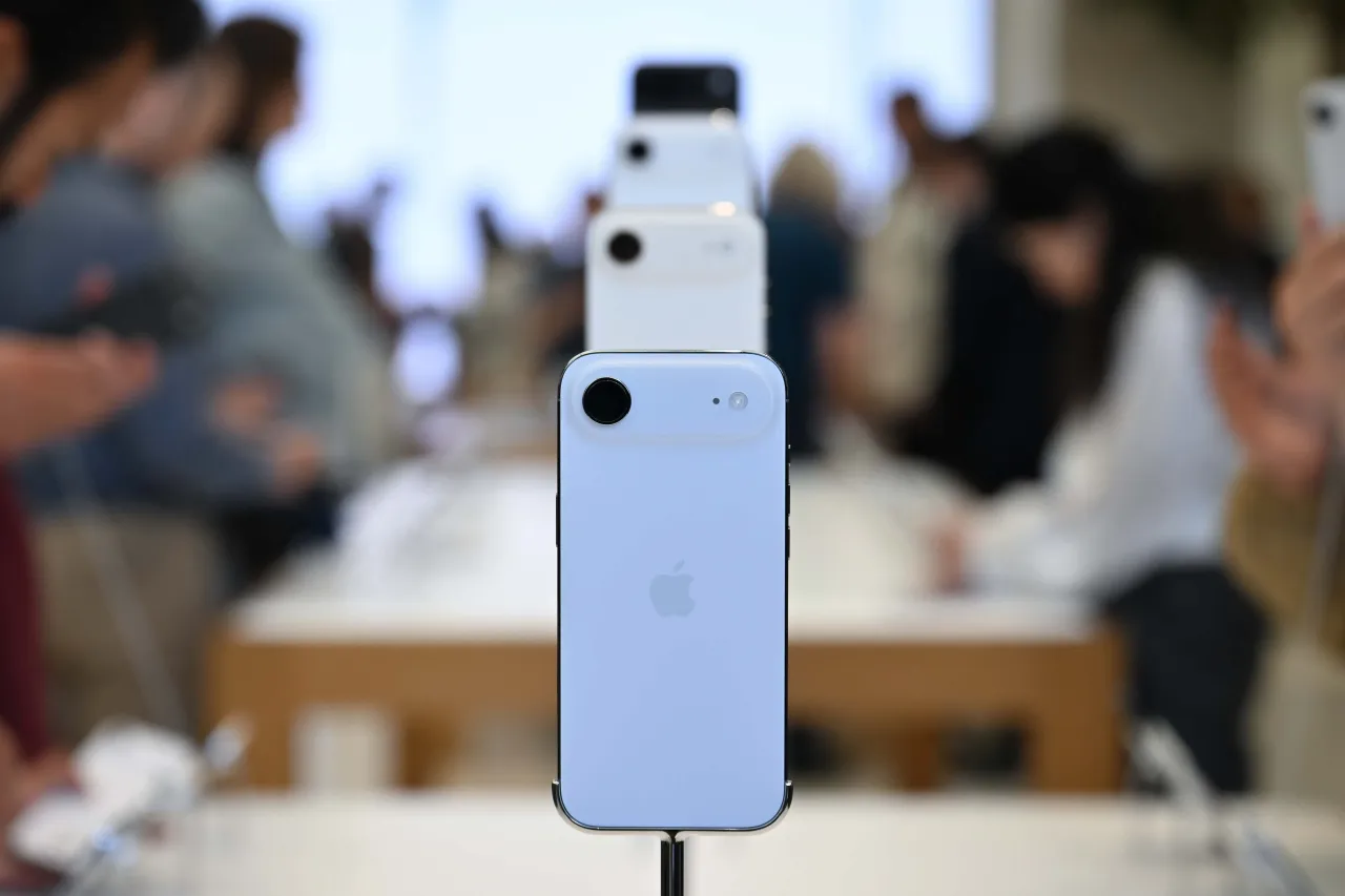 iPhone Air on display during the Apple's new iPhone sales launch at the Apple Store on Regent Street in London, United Kingdom on September 19, 2025