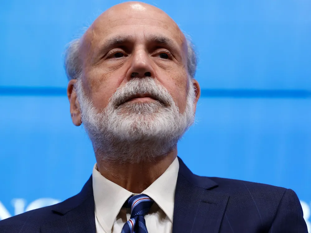 Former Federal Reserve Chair Ben Bernanke speaks during a news conference at the Brookings Institution on Oct. 10, 2022, in Washington, DC. (Photo by Chip Somodevilla/Getty Images)