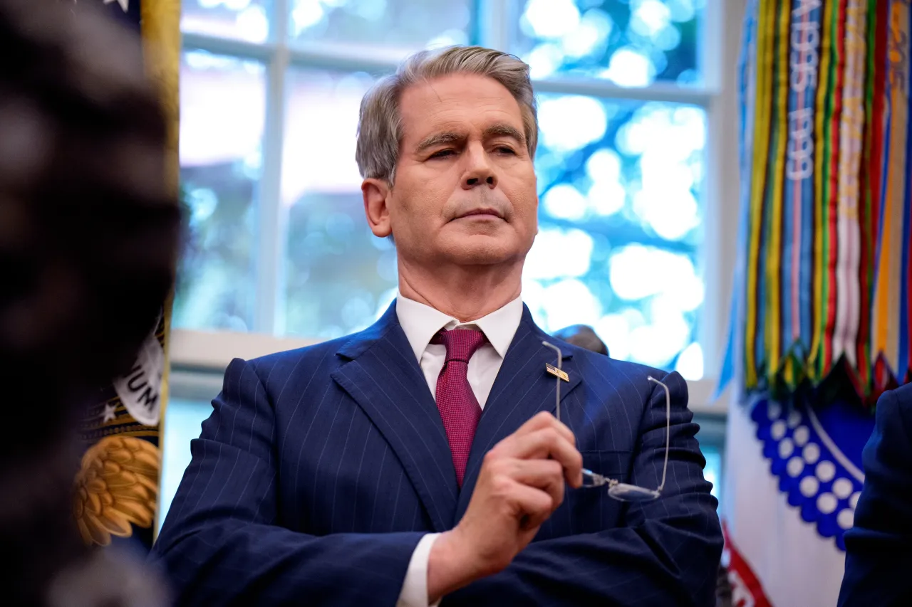 U.S. Treasury Secretary Scott Bessent appears in the in the Oval Office of the White House on September 25, 2025 in Washington, DC. (Photo by Andrew Harnik/Getty Images)