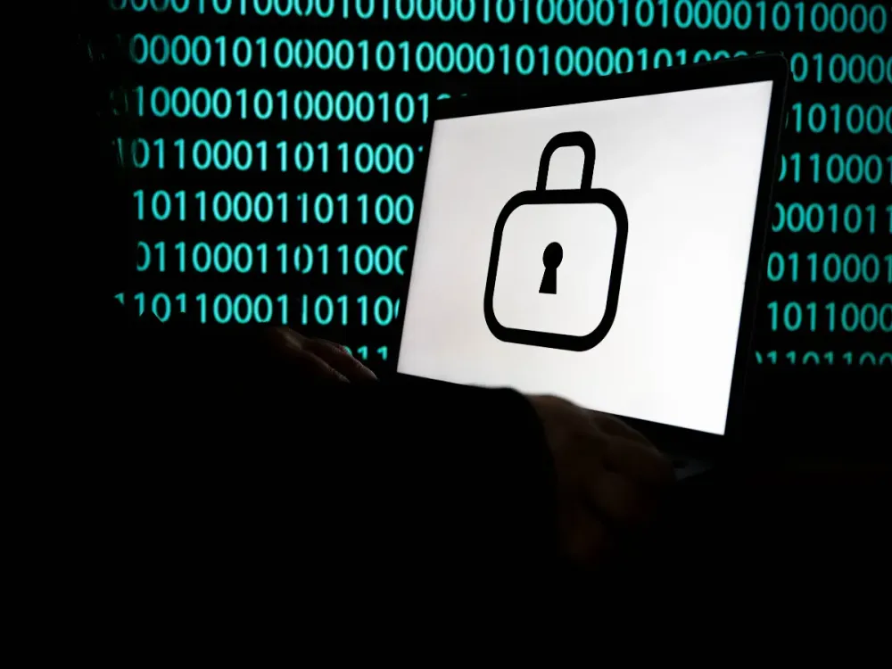 In this photo illustration, a padlock symbol is displayed on computer screen in Ankara, Turkiye on January 30, 2025. (Photo by Didem Mente/Anadolu via Getty Images)