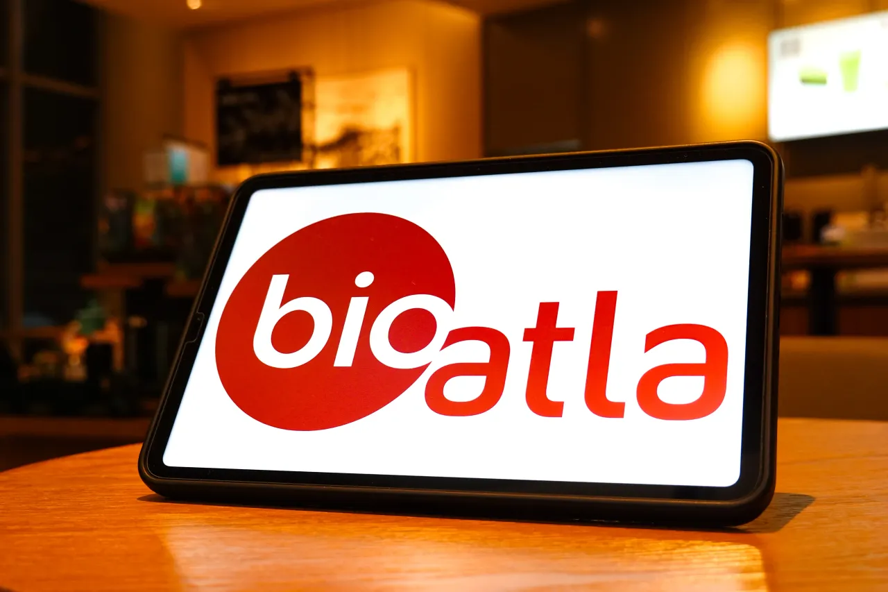 In this photo illustration, the BioAtla logo is displayed on the screen of a tablet. (Photo Illustration by Sheldon Cooper/SOPA Images/LightRocket via Getty Images)