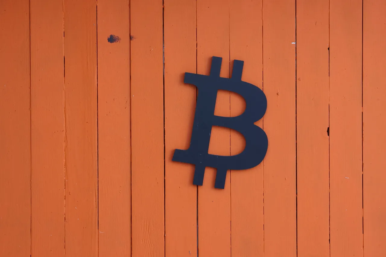 Bitcoin symbol is seen on the kiosk in Krakow, Poland on February 20, 2026. (Photo by Jakub Porzycki/NurPhoto via Getty Images)