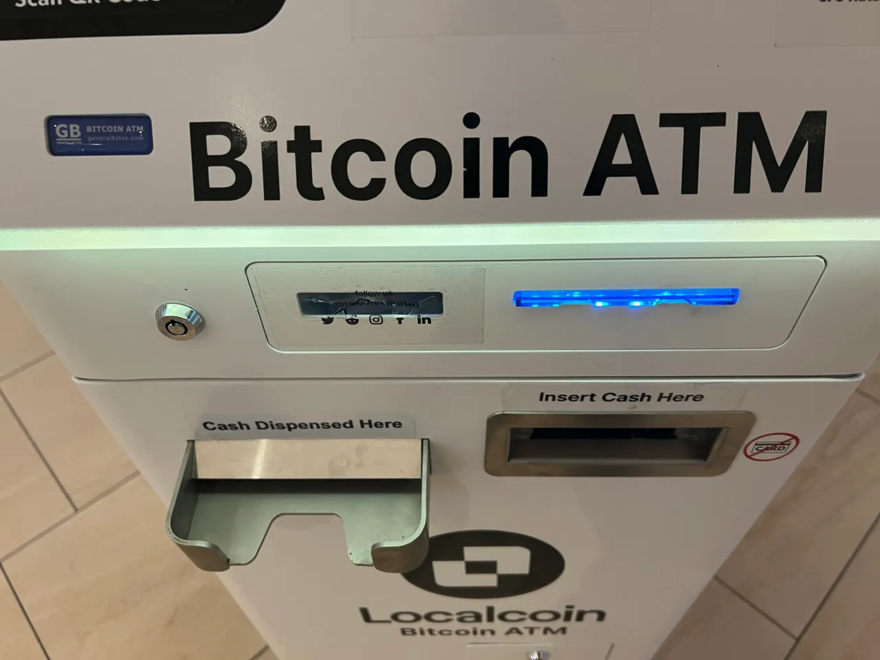 A Bitcoin ATM machine is in Richmond Hill, Ontario, Canada, on February 06, 2026. (Photo by Creative Touch Imaging Ltd./NurPhoto via Getty Images)