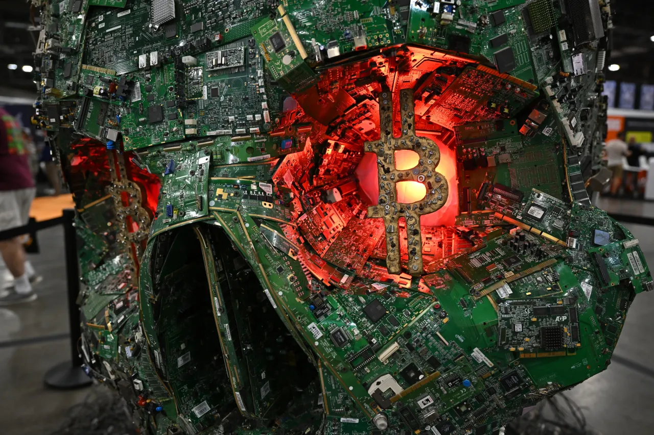  A view from Bitcoin 2025 Conference, a premier event for cryptocurrency and blockchain enthusiasts, held in Las Vegas, Nevada, United States on May 28, 2025. (Photo by Tayfun Coskun/Anadolu via Getty Images)