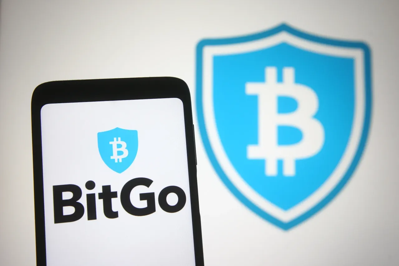 In this photo illustration, the BitGo logo of a digital asset trust company and security company seen displayed on a smartphone and a pc screen. (Photo Illustration by Pavlo Gonchar/SOPA Images/LightRocket via Getty Images)