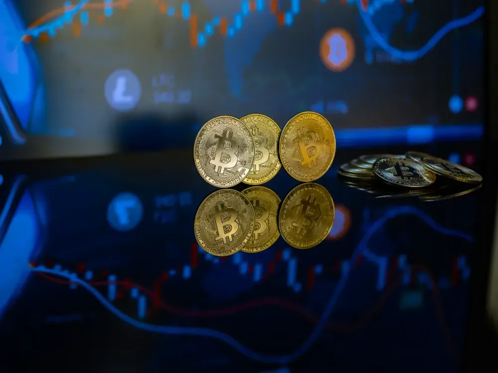 Visual representation of the digital Cryptocurrency. In Brussels - Belgium on 10 September 2022. (Photo Illustration by Jonathan Raa/NurPhoto via Getty Images)