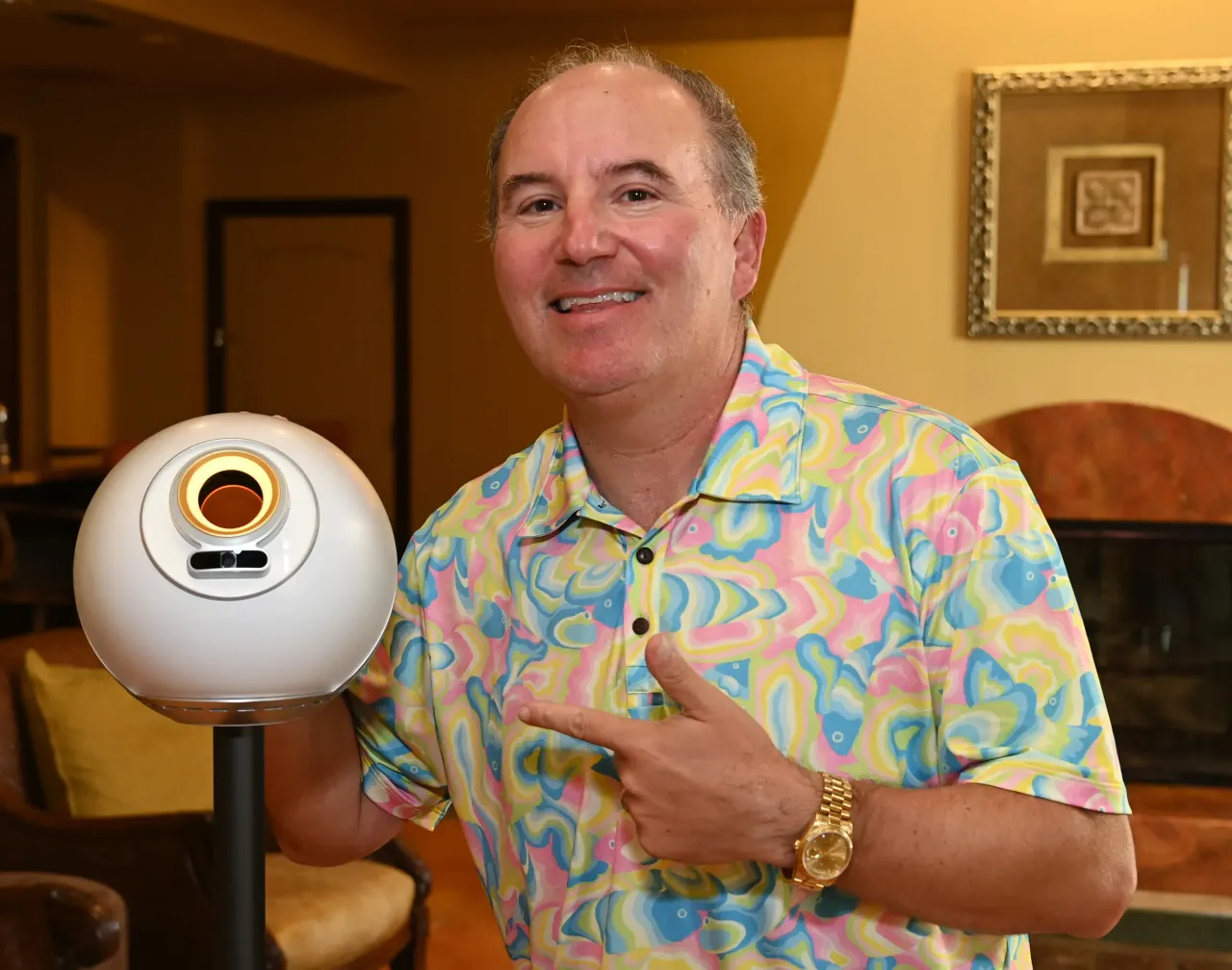 Dan Ives, Chairman Eightco Holdings using Orb at Eightco Holdings (OCTO) at Hyatt Huntington Beach on September 07, 2025 in Huntington Beach, California. (Photo by Jon Kopaloff/Getty Images)