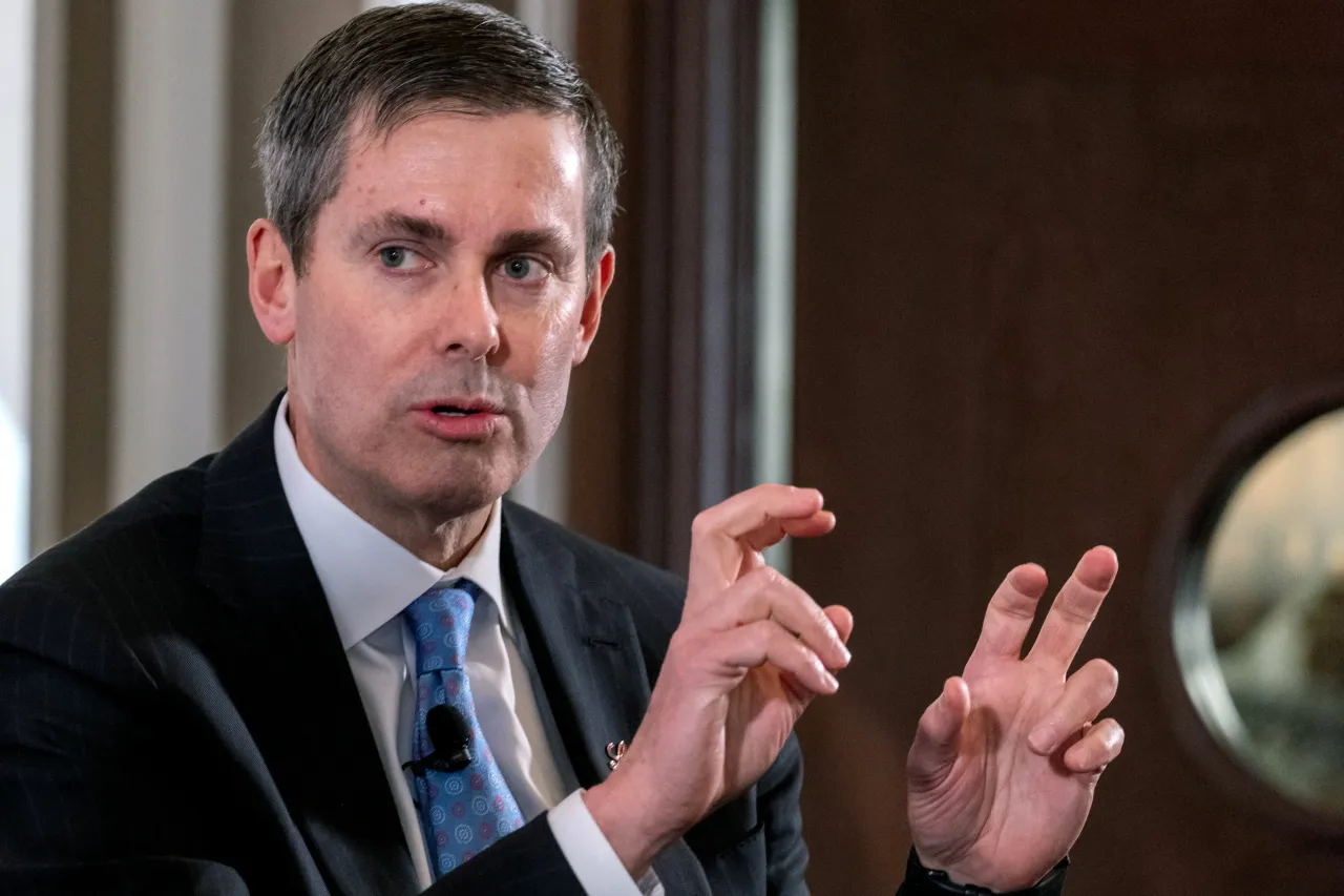 CEO of Eli Lilly and Company David Ricks speaks at the Economic Club of New York on March 12, 2024 in New York City. (Photo by Spencer Platt/Getty Images)