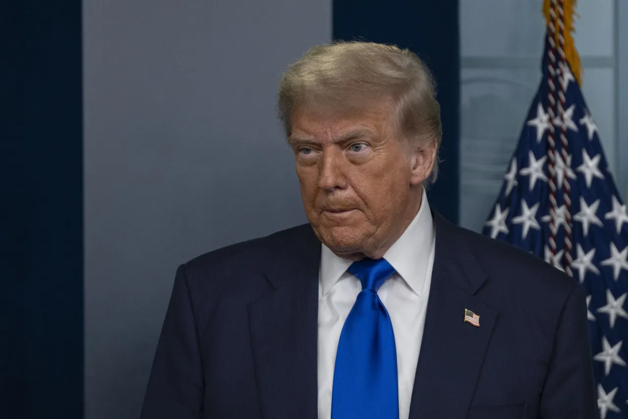 United States President Donald Trump speaks at the White House Press Briefing room in Washington DC., United States on June 27, 2025. (Photo by Celal Gunes/Anadolu via Getty Images)