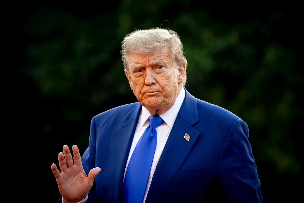 President of the United States Donald Trump arrives at Huis ten Bosch Palace for a dinner during the NATO Summit 2025 on June 24, 2025 in The Hague, Netherlands