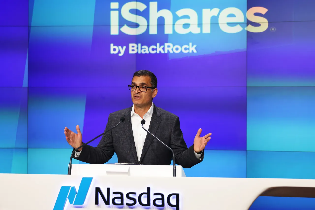 Nasdaq President Tal Cohen speaks at the Nasdaq on July 25, 2024, in New York City, celebrating the release of the company's first Ethereum ETF. (Photo by Michael M. Santiago/Getty Images)