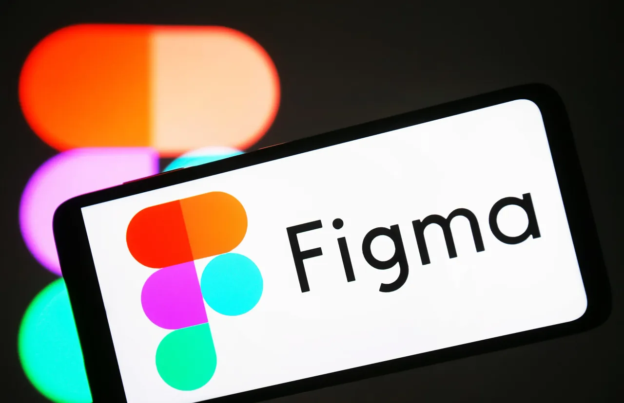 In this photo illustration, Figma logo is seen on a smartphone screen. (Photo Illustration by Pavlo Gonchar/SOPA Images/LightRocket via Getty Images)