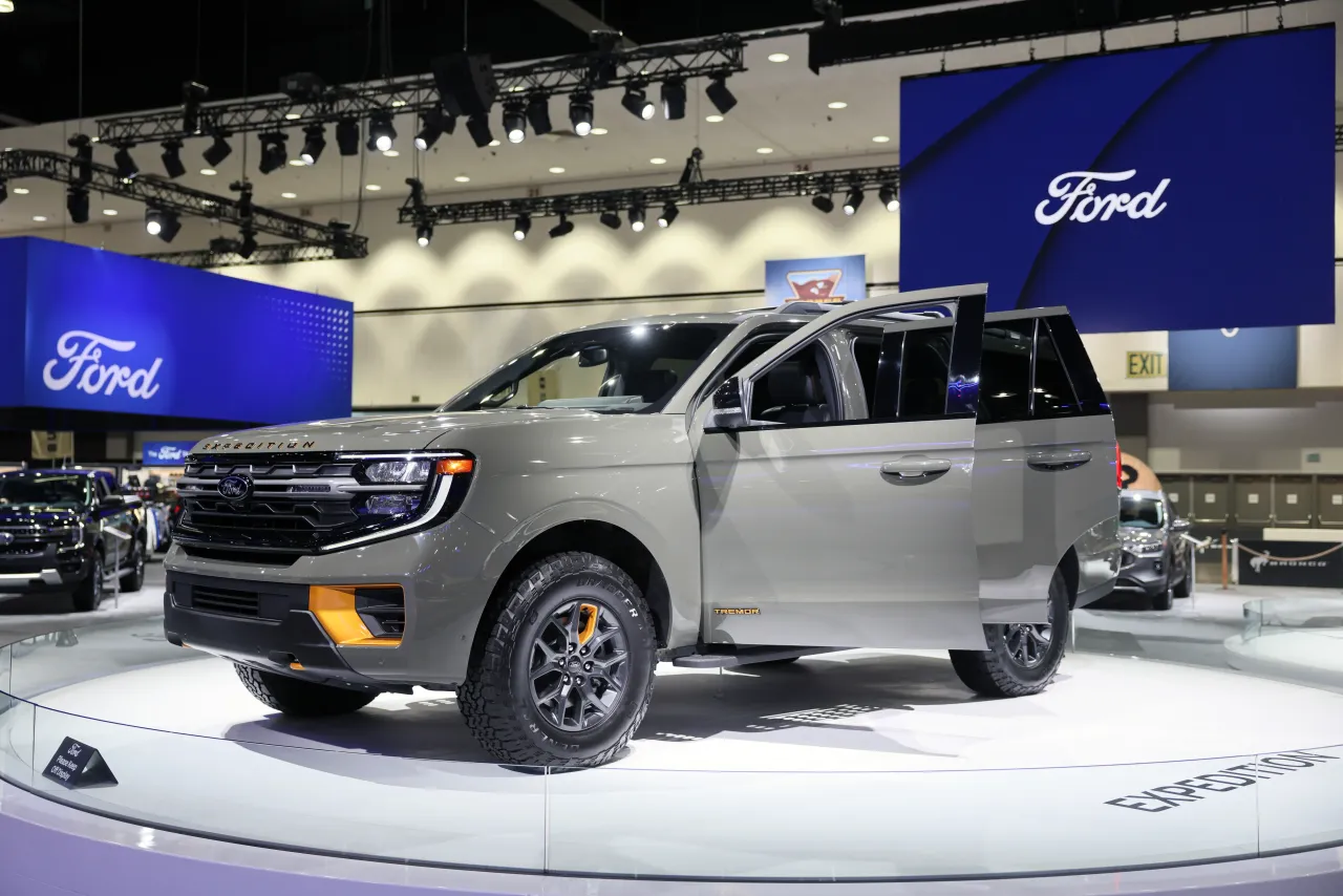 The All-New 2025 Ford Expedition is on display during the 2024 LA Auto Show at the Los Angeles Convention Center on November 22, 2024. (Photo by Josh Lefkowitz/Getty Images)