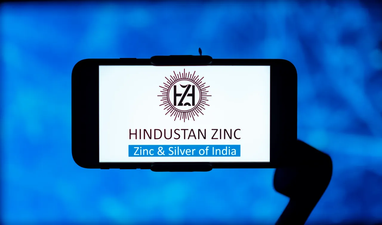 In this photo illustration, the Hindustan Zinc logo is seen displayed on a mobile phone screen. (Photo Illustration by Idrees Abbas/SOPA Images/LightRocket via Getty Images)