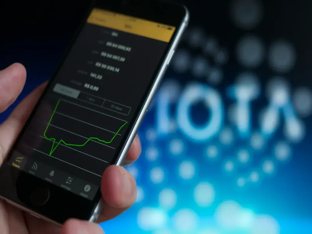 Bitcoin has been scrutinised recently for its difficulty in scaling, its costly transactions and lenghty confirmation times. With its new DAG technology IOTA overcomes these hurdles. (Photo by Jaap Arriens/NurPhoto via Getty Images)