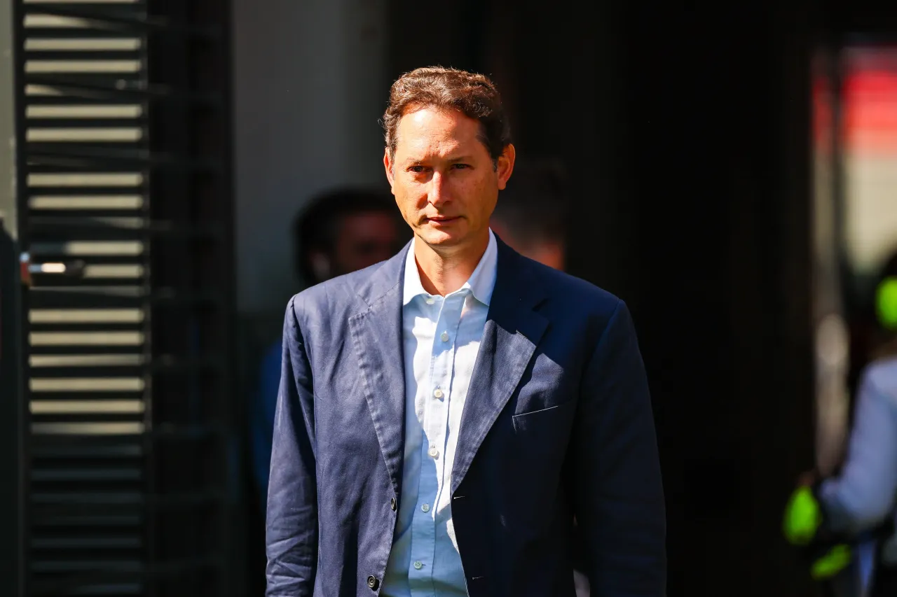 Executive Chairman of Ferrari John Elkann walks in the paddock during practice ahead of the F1 Grand Prix of Hungary at Hungaroring on August 1, 2025 in Budapest, Hungary. (Photo by Kym Illman/Getty Images)