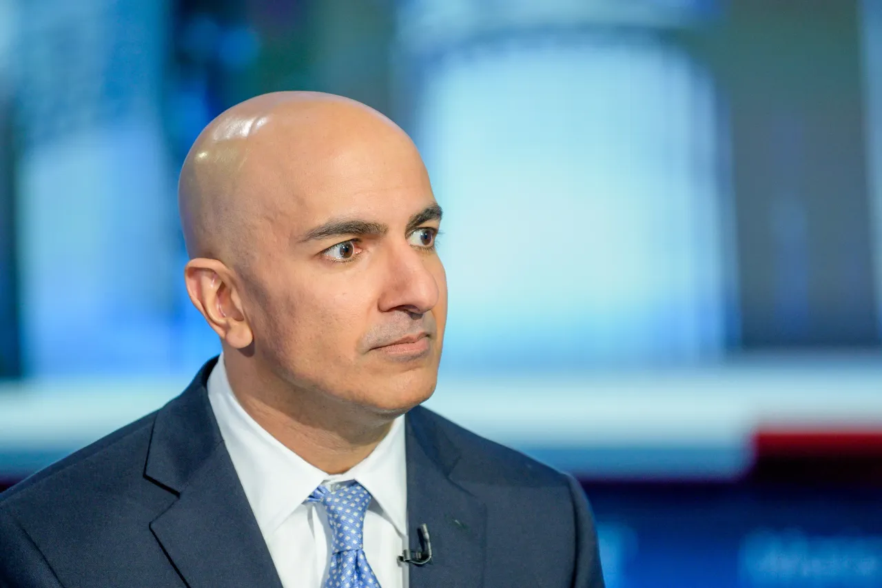 Minneapolis Federal Reserve Bank President Neel Kashkari visits "Maria Bartiromo's Wall Street" at Fox Business Network Studios on October 11, 2019 in New York City. (Photo by Roy Rochlin/Getty Images)