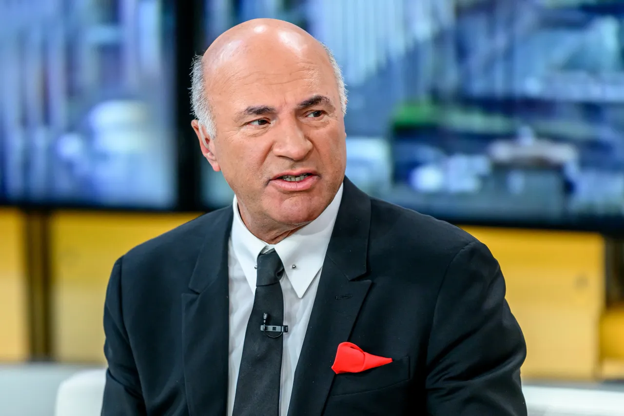 Kevin O'Leary visits "Outnumbered" at Fox News Channel Studios on April 18, 2024 in New York City. (Photo by Roy Rochlin/Getty Images)