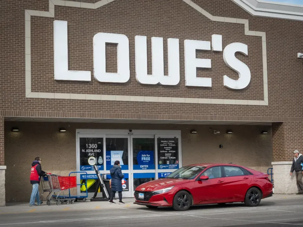 Customers shop at a Lowe's home improvement store on February 26, 2025 in Chicago, Illinois. (Photo by Scott Olson/Getty Images)