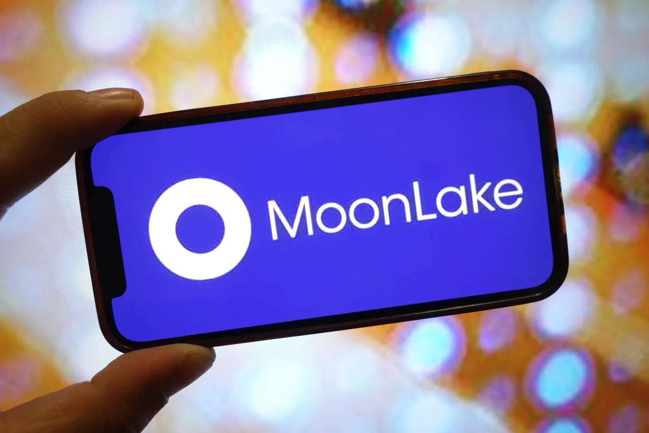 In this photo illustration, a MoonLake Immunotherapeutics company logo is seen displayed on a smartphone screen. (Photo Illustration by Piotr Swat/SOPA Images/LightRocket via Getty Images)