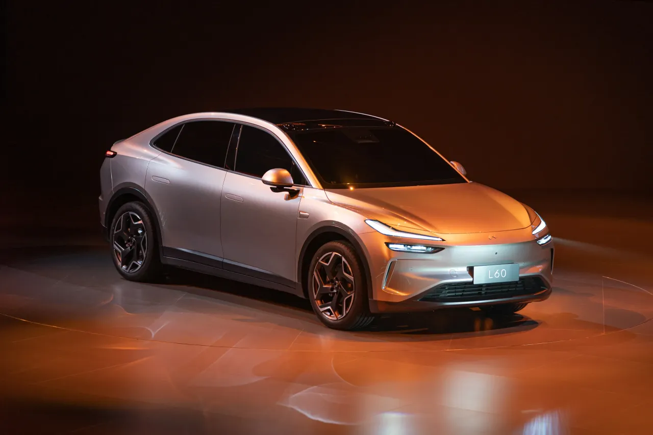 ONVO L60 electric SUV is seen during the press conference of ONVO, NIO's new subsidiary brand, on May 15, 2024 in Shanghai, China. (Photo by VCG/VCG via Getty Images)