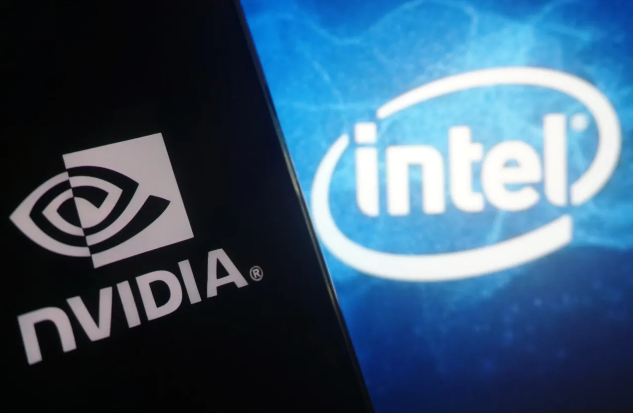 Nvidia and Intel logos