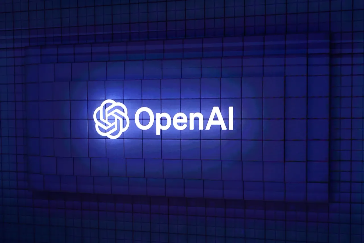 The Open AI logo displayed at the Mobile World Congress in Barcelona, Spain, on February 28, 2024. (Photo by Joan Cros/NurPhoto via Getty Images)