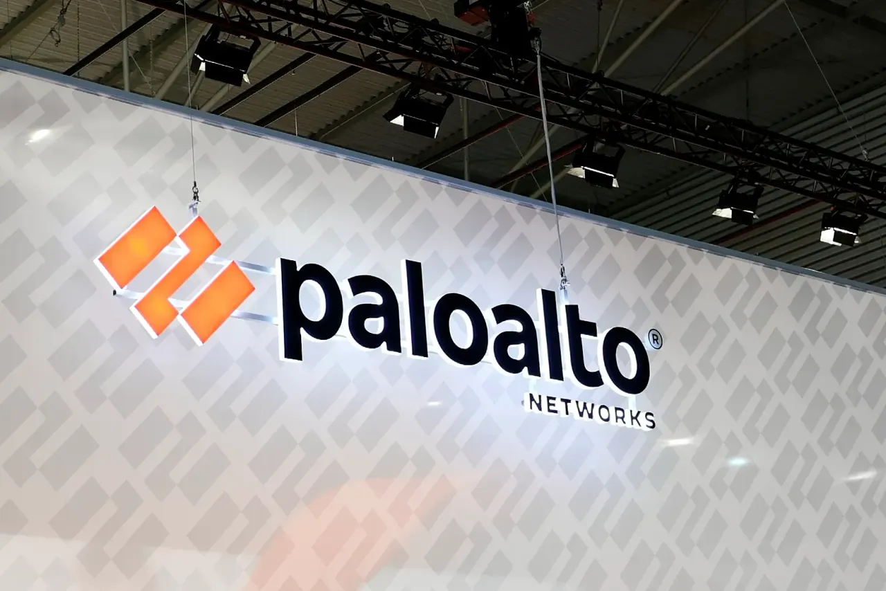 The Palo Alto Networks Inc. logo, the American multinational cybersecurity company, being displayed on their stand during the Mobile World Congress 2023 on March 2, 2023, in Barcelona, Spain. (Photo by Joan Cros/NurPhoto via Getty Images)
