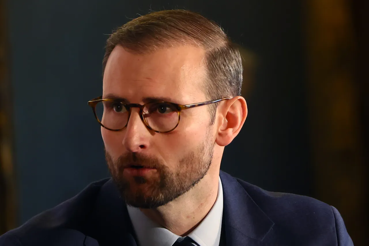 Patrick Witt, White House Executive Director for Digital Assets, speaks during an event at the Economic Club of New York on March 02, 2026 in New York City. (Photo by Michael M. Santiago/Getty Images)