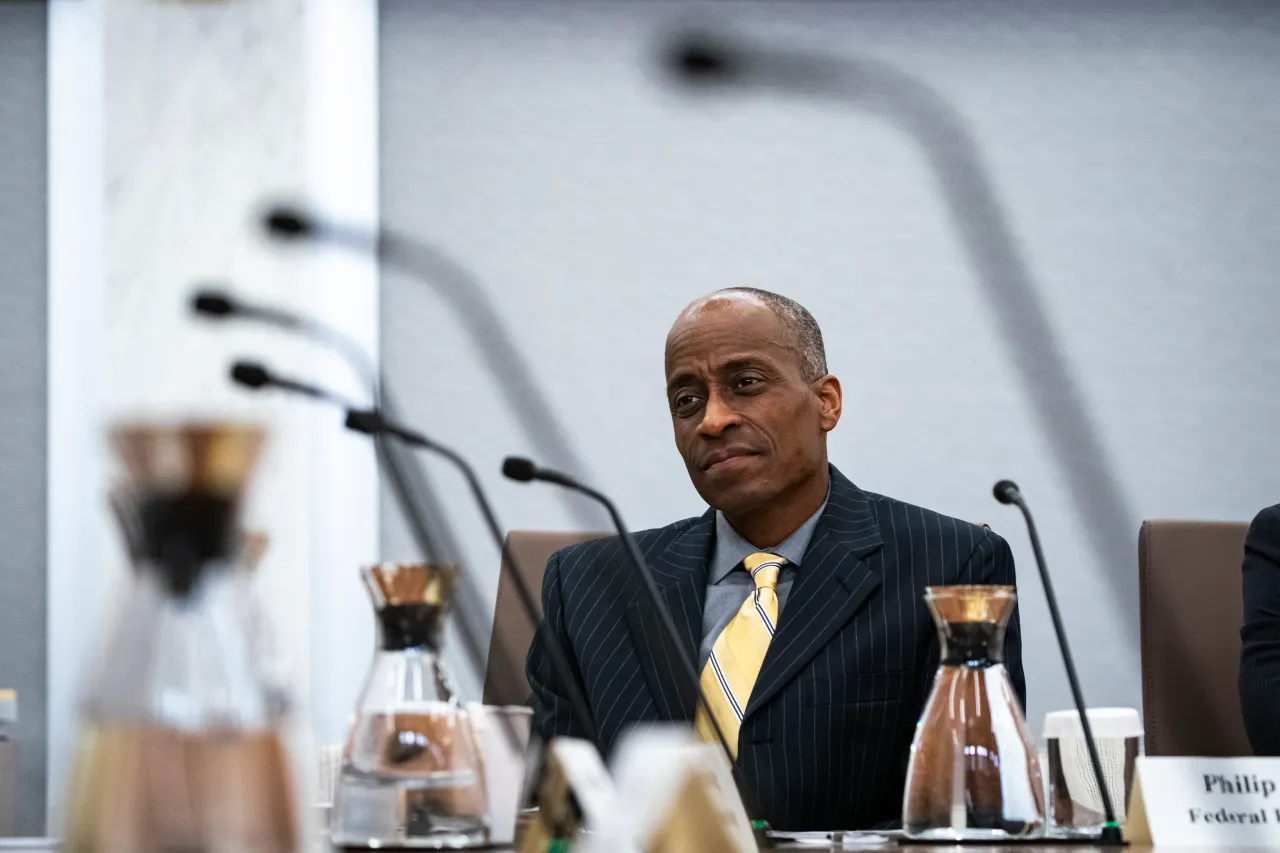 Federal Reserve Vice Chair Philip Jefferson at an event in Washington DC