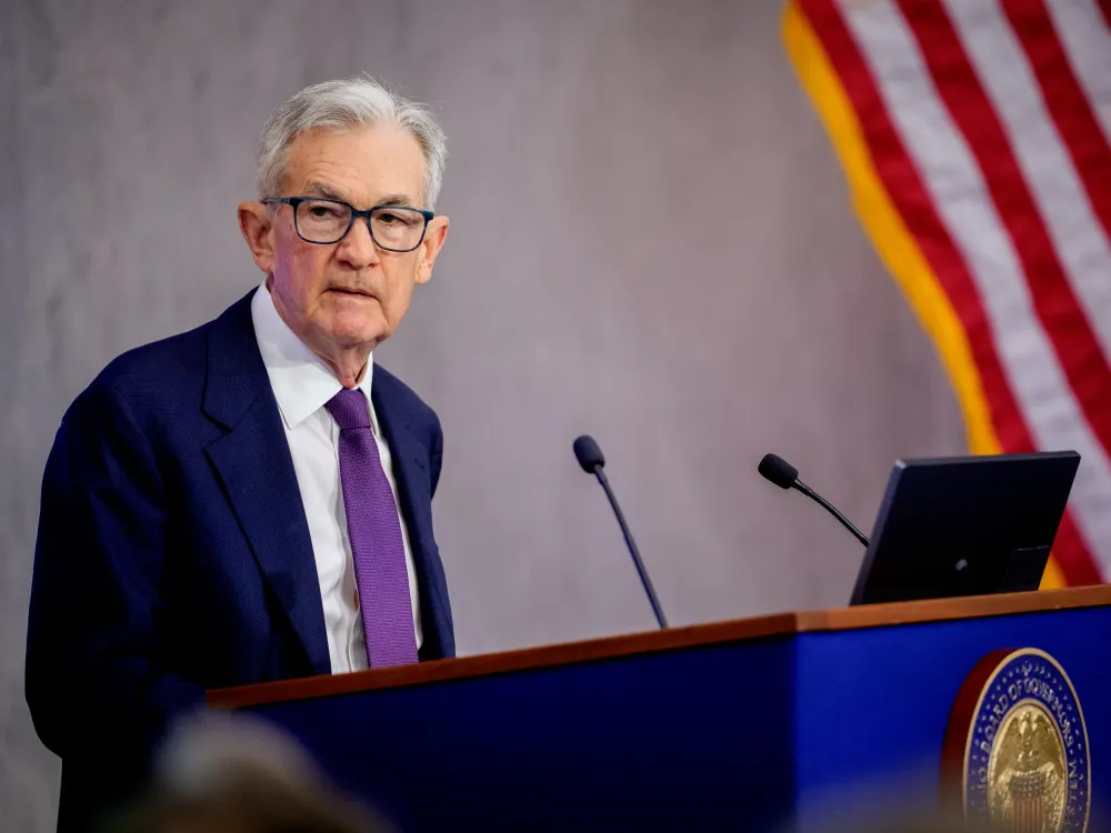 Federal Reserve Chair Jerome Powell speaks at the Thomas Laubach Research Conference held by the Federal Reserve Board of Governors on May 15, 2025 in Washington, DC. (Photo by Andrew Harnik/Getty Images)