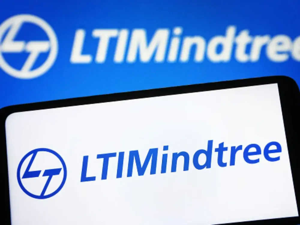  In this photo illustration, the LTIMindtree Limited logo is seen on a smartphone and in the background. (Photo Illustration by Pavlo Gonchar/SOPA Images/LightRocket via Getty Images)