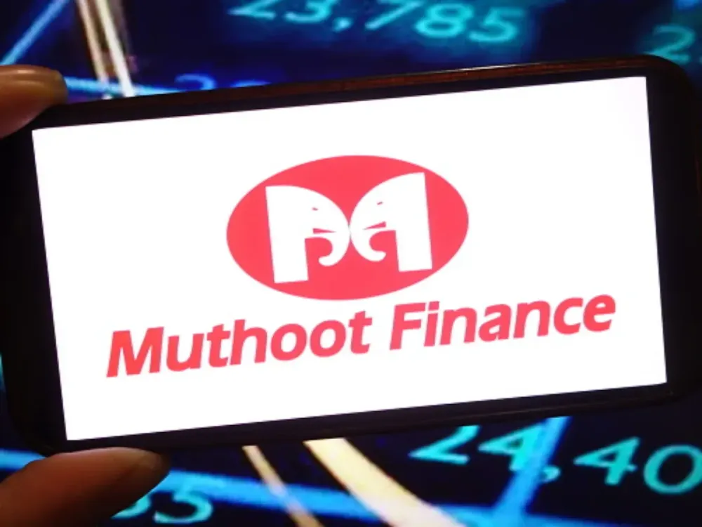 In this photo illustration, the Muthoot Finance company logo is seen displayed on a smartphone screen. (Photo Illustration by Piotr Swat/SOPA Images/LightRocket via Getty Images)