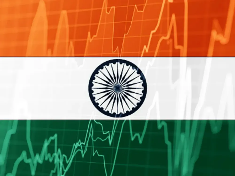 Indian flag and stock market indicators. (stock photo: Getty Images)