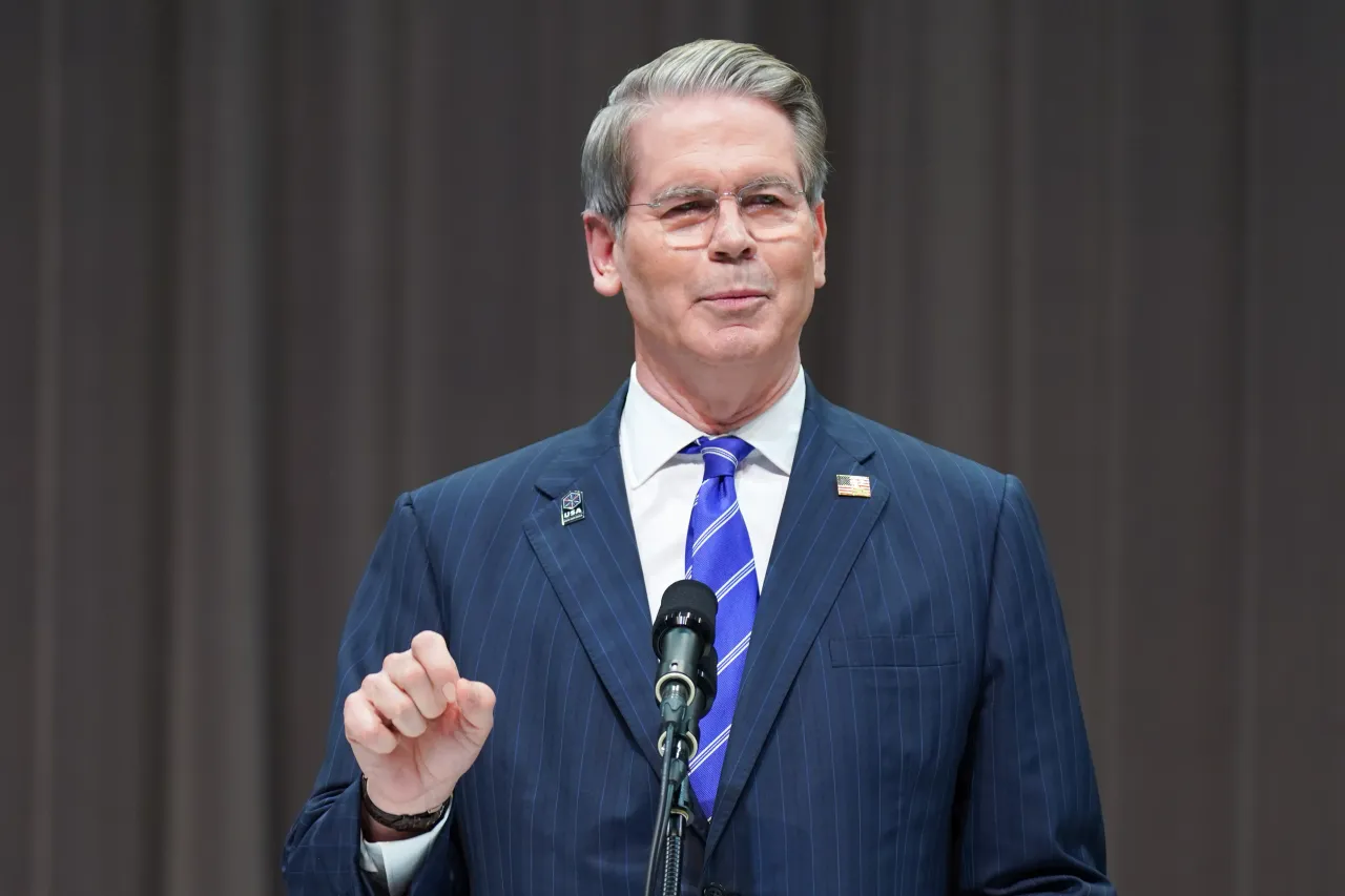 U.S. Treasury Secretary Scott Bessent speaks during a ceremony for U.S. National Day at the World Expo 2025 on July 19, 2025, in Osaka, Japan. (Photo by Tomohiro Ohsumi/Getty Images)