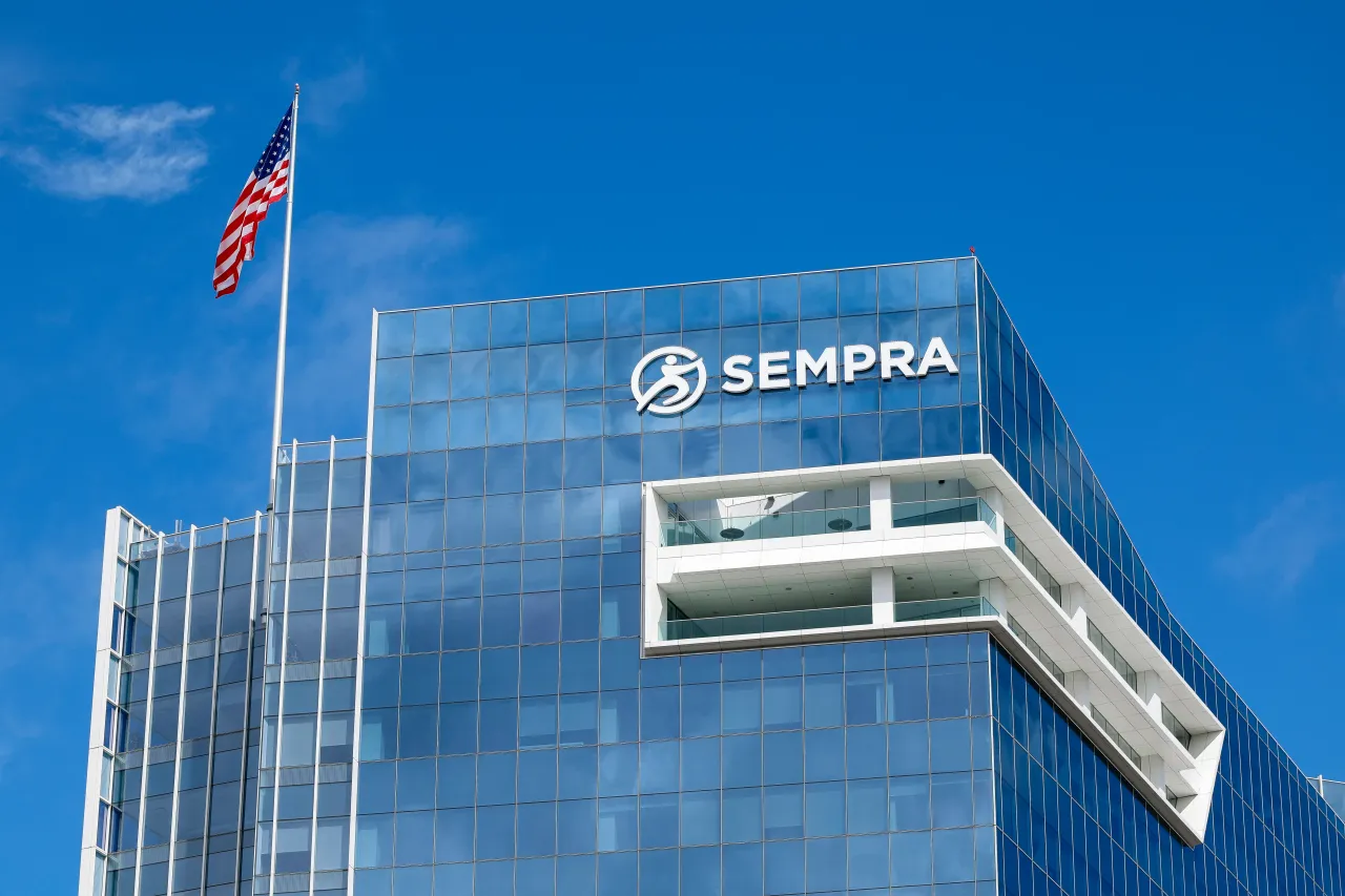 General view of the Sempra building prior to a game between the San Francisco Giants and the San Diego Padres at PETCO Park on March 31, 2024 in San Diego, California. (Photo by Brandon Sloter/Getty Images)