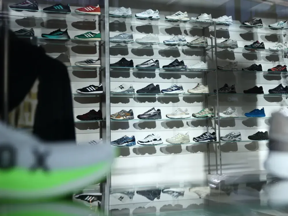 A shoes store in Warsaw, Poland on April 3, 2025. (Photo by Jakub Porzycki/NurPhoto via Getty Images)