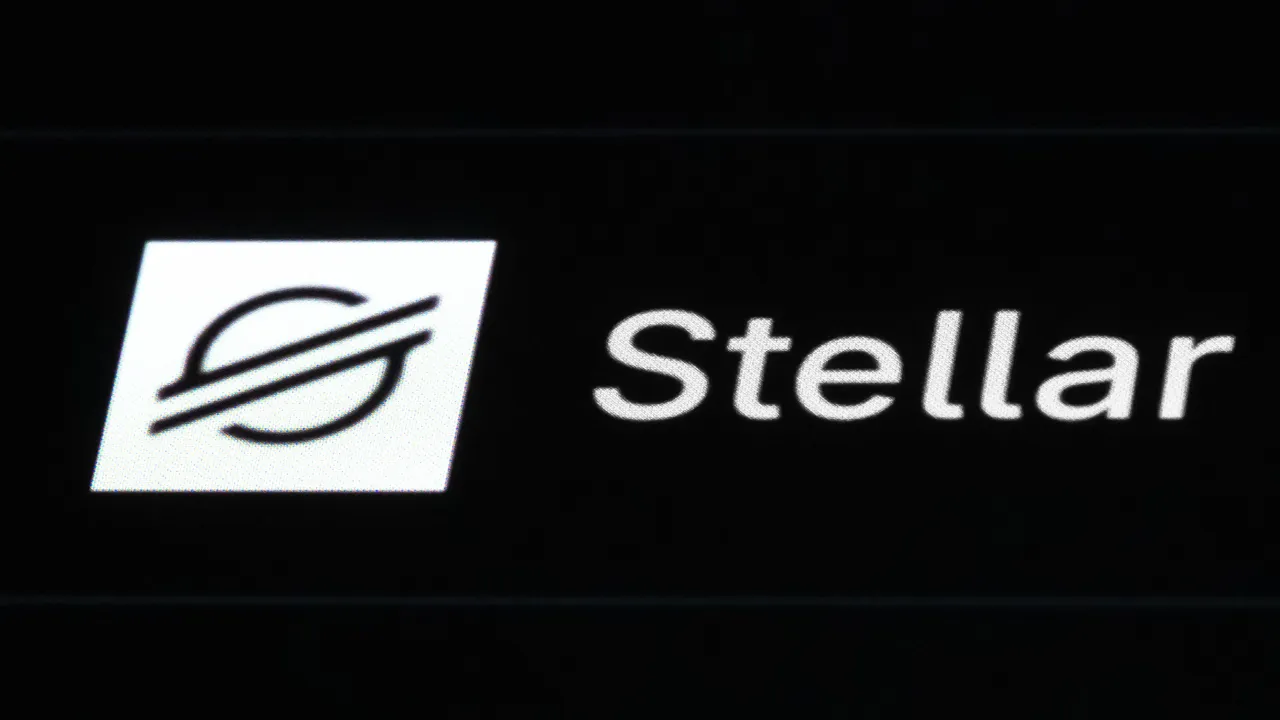 The cryptocurrency Stellar Lumens can be seen on the display of an iPhone in the crypto trading platform Koingecko. (Photo by Silas Stein/picture alliance via Getty Images)