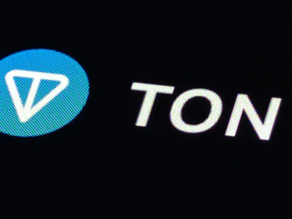 The logo of the cryptocurrency Toncoin (TON) can be seen on the CoinMarcetCap trading platform. Photo: Silas Stein/dpa (Photo by Silas Stein/picture alliance via Getty Images)