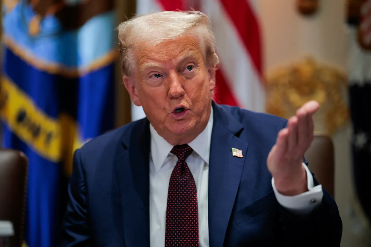 U.S. President Donald Trump holds a cabinet meeting with members of his administration in the Cabinet Room of the White House on August 26, 2025 in Washington, DC. (Photo by Chip Somodevilla/Getty Images)