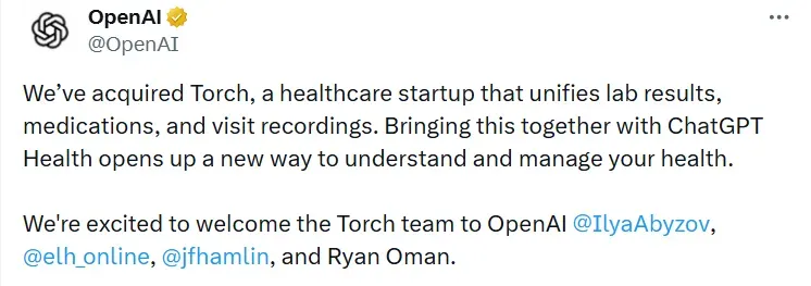 OpenAI did not disclose the deal value at which it is acquiring the startup