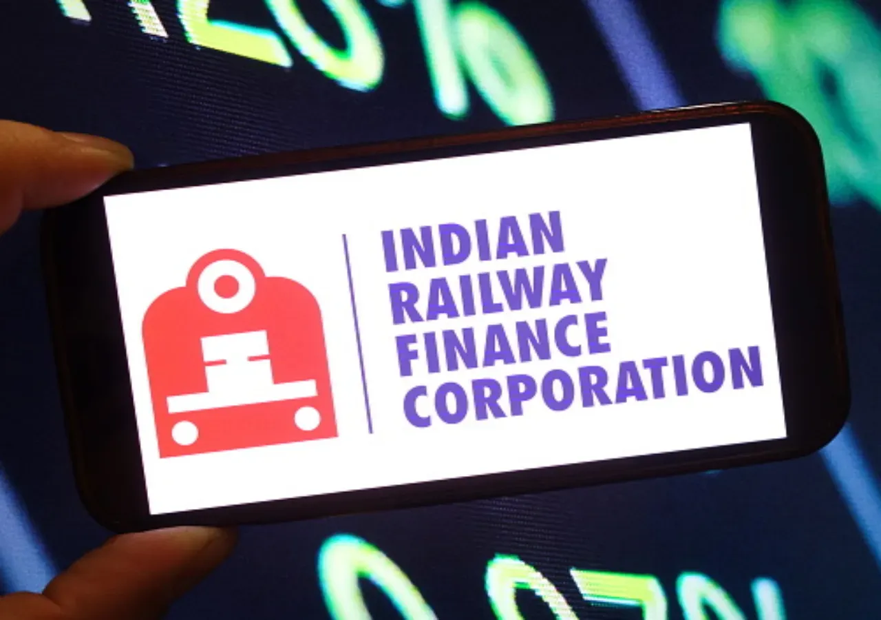 In this photo illustration, the Indian Railway Finance company logo is seen displayed on a smartphone screen. (Photo Illustration by Piotr Swat/SOPA Images/LightRocket via Getty Images)